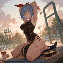 pleinair, disgaea, cassette, armpit_hair, armpits