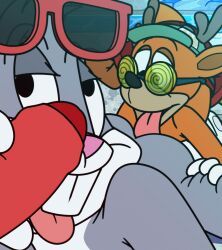 bugs_bunny, oswald_cuddlenugget, wacky_laffenbutter_(toontown), looney_tunes, toontown