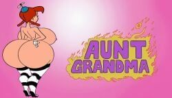 aunt_grandma, uncle_grandpa, rt34s, back_view, backboob