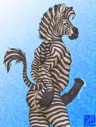 ferality, animal_genitalia, ass, biceps, black_fur