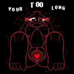 jackenstein, deltarune, belly_bulge, black_body, d4rkb3rry