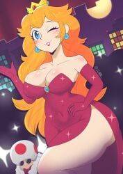 princess_peach, princess_peach_(all-stars_commercial), toad_(mario), mario_(series), super_mario_all-stars