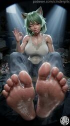 yani_neko, chainsmoker_cat, cinderpits, 1girls, breasts