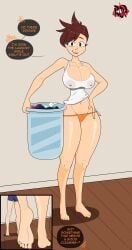 tracer, overwatch, redquill07, 1boy, 1girl