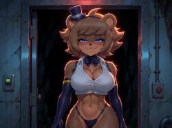 freddy_(fnaf), fredina_(cally3d), frenni_fazclaire, five_nights_at_freddy's, fnaf