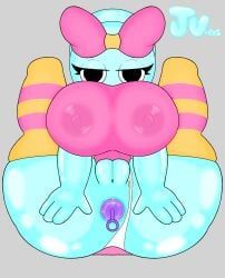 bubble_girl, poppy_(dandy's_world), dandy's_world, anal_beads, anus_juice