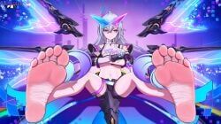 silver_wolf_(honkai:_star_rail), honkai:_star_rail, merkotek, 1girl, bandaid