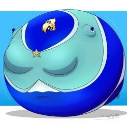 princess_rosalina, songofswelling, big_breasts, blueberry_inflation, breasts