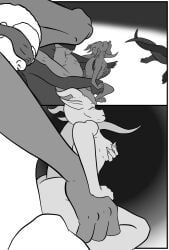 mythology, circuit19, anthro, assisted_sex, breast_squeeze