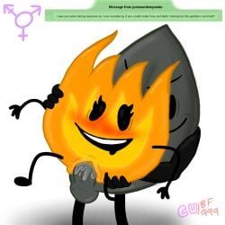 firey_(bfdi), leafy_(bfdi), battle_for_dream_island, bfdi, bfdia