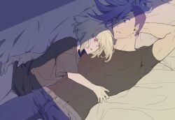 galo_thymos, lio_fotia, promare, 1femboy, 2boys