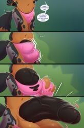 sjevi, african_wild_dog, anthro, balls, balls_expansion