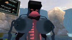 cassette_goon, raruh_(avatar), vrchat, big_breasts, big_penis