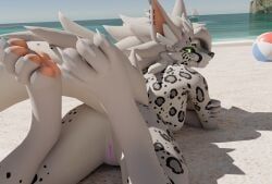 novabeast, mythology, anthro, ball, beach