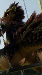 seikret, capcom, monster_hunter, mrs_dexie, 2_horns