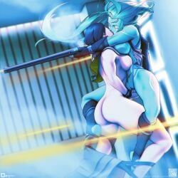 original_character, original, orihalchon, 2girls, against_wall