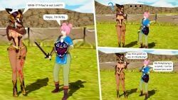 cia_(the_legend_of_zelda), kirby, link_(cosplay), hyrule_warriors, the_legend_of_zelda
