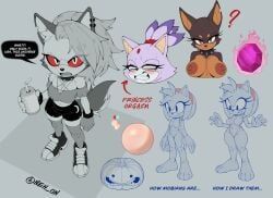 amy_rose, blaze_the_cat, fan_character, loona_(helluva_boss), hellaverse