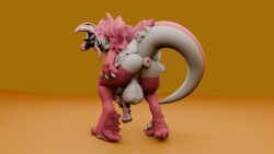 mantled_beast, animal_genitalia, animal_penis, anthro, anus
