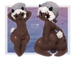 lonely_cri, animal_humanoid, anus, backsack, balls