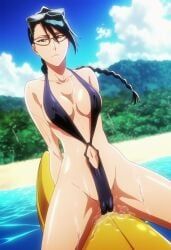lisa_yadomaru, bleach, crabscab, banana_boat, beach