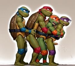 donatello, leonardo, michelangelo, raphael, teenage_mutant_ninja_turtles