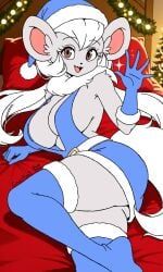 cincci_(lucyfercomic), cinccino, christmas, pokemon, anthro