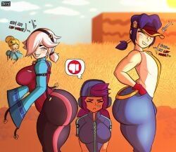 colette_(brawl_stars), fang_(brawl_stars), shelly_(brawl_stars), star_shelly, brawl_stars