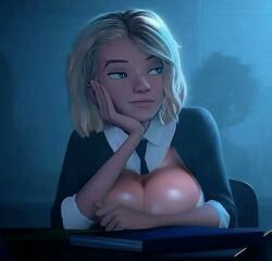 gwen_stacy, gwen_stacy_(spider-verse), spider-gwen, marvel, spider-man:_into_the_spider-verse