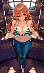 nami_(one_piece), one_piece, pixiv, 1girls, female