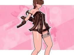 o3_(artist), oo0mmd, ass, breasts, brown_eyes