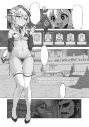 lumine_(genshin_impact), paimon_(genshin_impact), genshin_impact, vycma, adventurers_guild