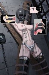 original, roundschen, 1girl, arms_up, bdsm