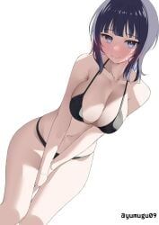 asaka_karin, love_live!, love_live!_nijigasaki_high_school_idol_club, 1girls, almost_naked