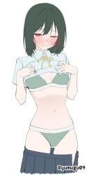 mifune_shioriko, love_live!, love_live!_nijigasaki_high_school_idol_club, 1girls, ashamed