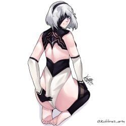 yorha_2b, nier, nier:_automata, nier_(series), koffre3_arts