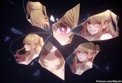 hoshino_ruby, oshi_no_ko, miyuai, 1girl, blonde_hair