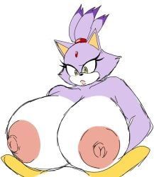 blaze_the_cat, sonic_(series), sonic_the_hedgehog_(series), momiji_(artist), big_boobs
