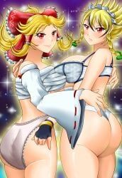 reimu_hakurei, sakuya_izayoi, touhou, touhou_project, wheelerfortune