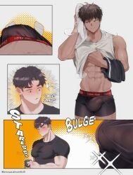 bo_hwang_(snowsalmon0x0), myeong_jin_(snowsalmon0x0), calvin_klein, snowsalmon, 2boys