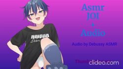 debussy_asmr, 1boy, bad_boy, black_shirt, blue_eyes