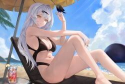 yixuan_(zenless_zone_zero), zenless_zone_zero, malsuk, alternate_costume, beach