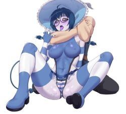 yomi_quinnley, indie_virtual_youtuber, spookyjamil, 1boy, 1girl