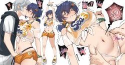 belle_(summer_skies)_(zenless_zone_zero), belle_(zenless_zone_zero), wise_(peaceful_waves)_(zenless_zone_zero), wise_(zenless_zone_zero), zenless_zone_zero