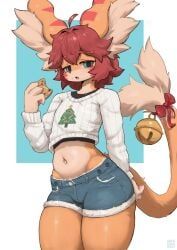 christmas, arcadius0505, 1boy, anthro, bell_on_tail