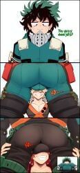 bakugou_katsuki, eijirou_kirishima, izuku_midoriya, my_hero_academia, elmyr