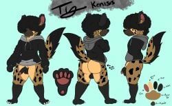 hyenakenisis, 4_toes, afro, anthro, ass