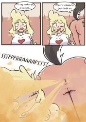stella_(blossonflower), taunt, ssssssparkle, 2girls, aftermath