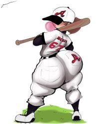 giygal, ass, baseball_bat, baseball_uniform, big_ass