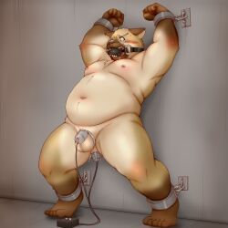 anal, anal_sex, anthro, ball_gag, balls